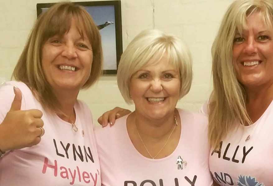 The skydiving trio raised over £5000.