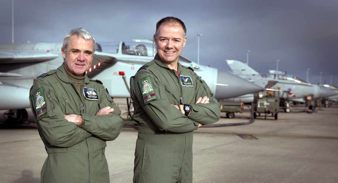 Squadron Leader Gallie and Flight Lieutenant Stradling